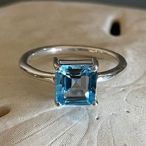 NEW ⭐️ Blue Topaz Sterling Silver Ring